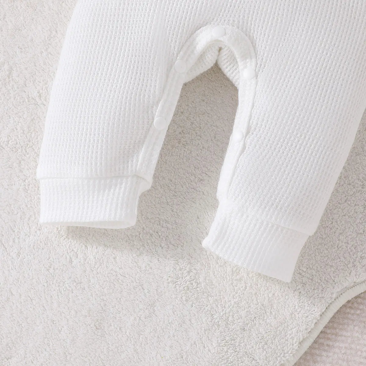Newborn Infant Baby Boy Clothes Sets Spring Autumn Waffle Long-Sleeved Cute Jumpsuit+Hat 2 PCS Toddler Girls Clothes