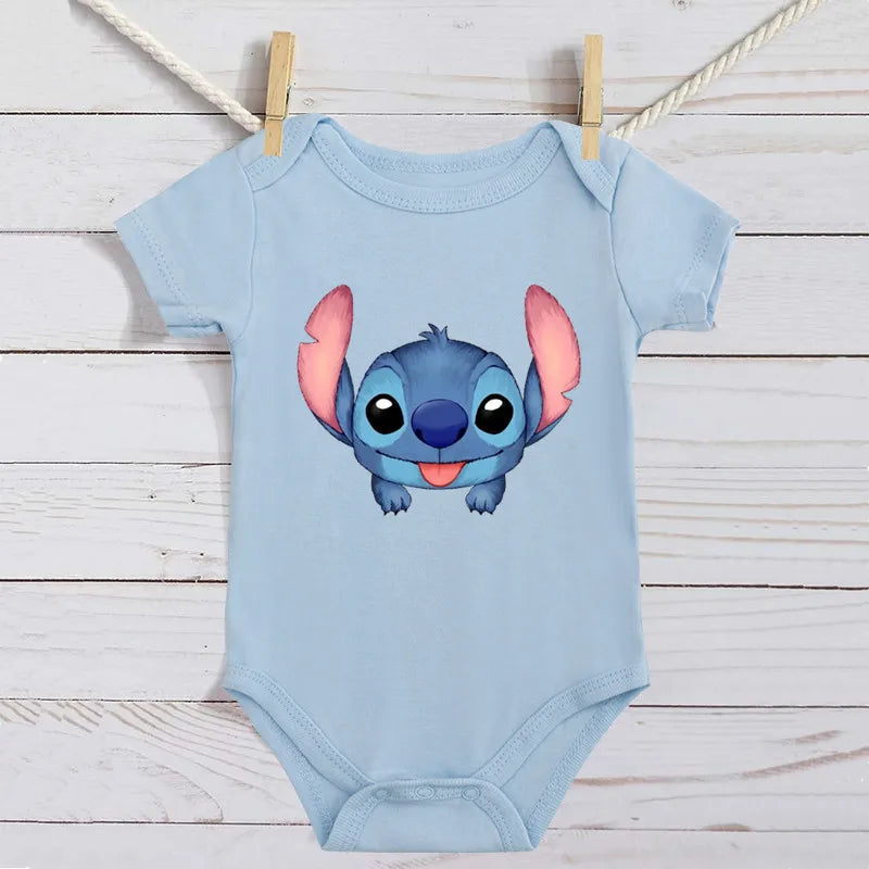 Cotton Newborn Baby Cute Disney Lilo & Stitch Bodysuit