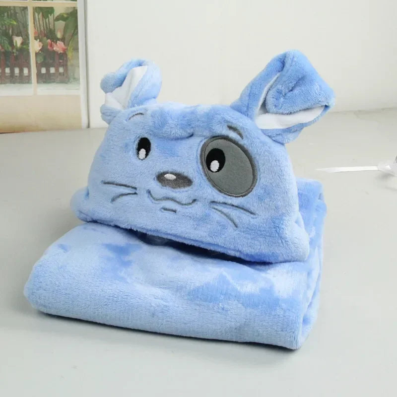 Giraffe Bear Baby Hooded Bathrobe Soft Bath Towel