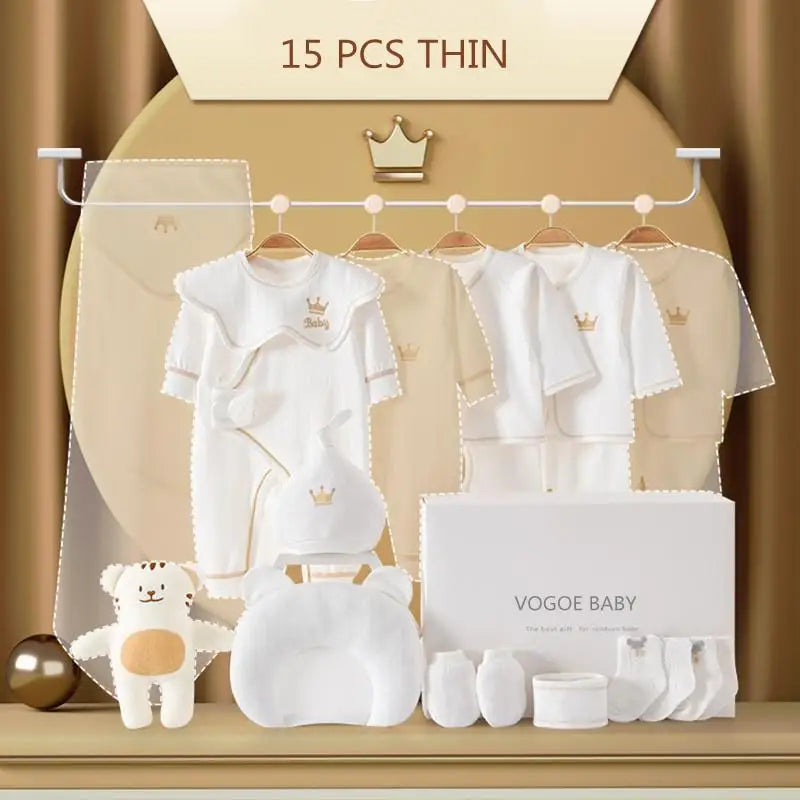 Newborn Baby Clothing Set 15/17/18/20 pieces/0-6 Months 100% Cotton