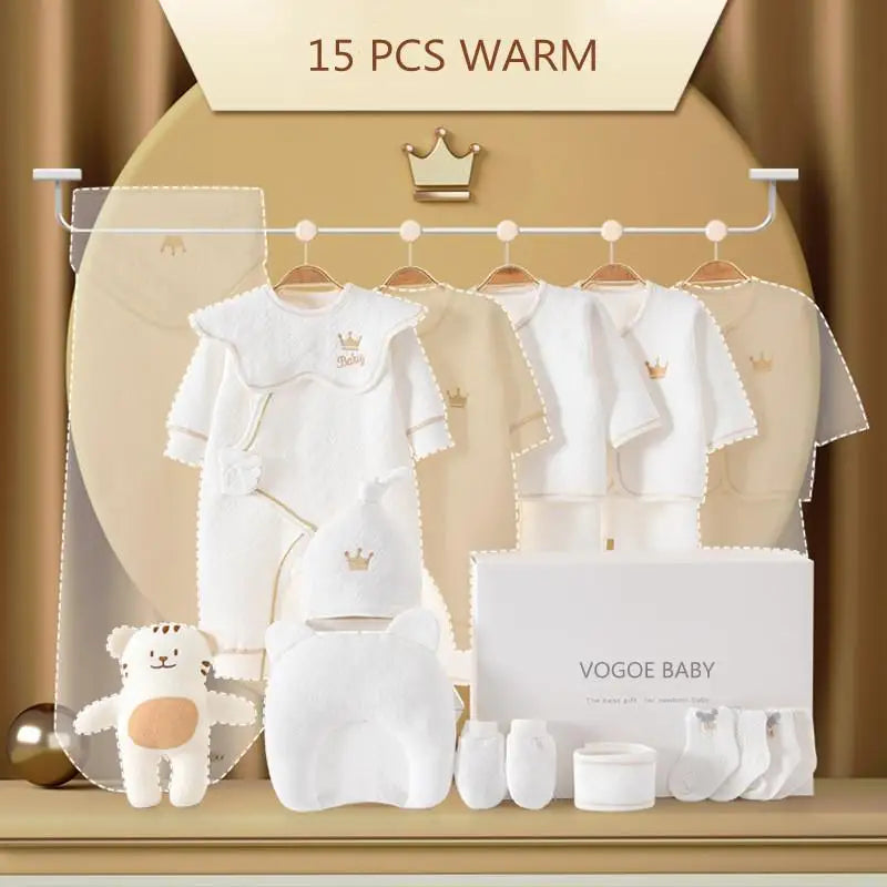 Newborn Baby Clothing Set 15/17/18/20 pieces/0-6 Months 100% Cotton