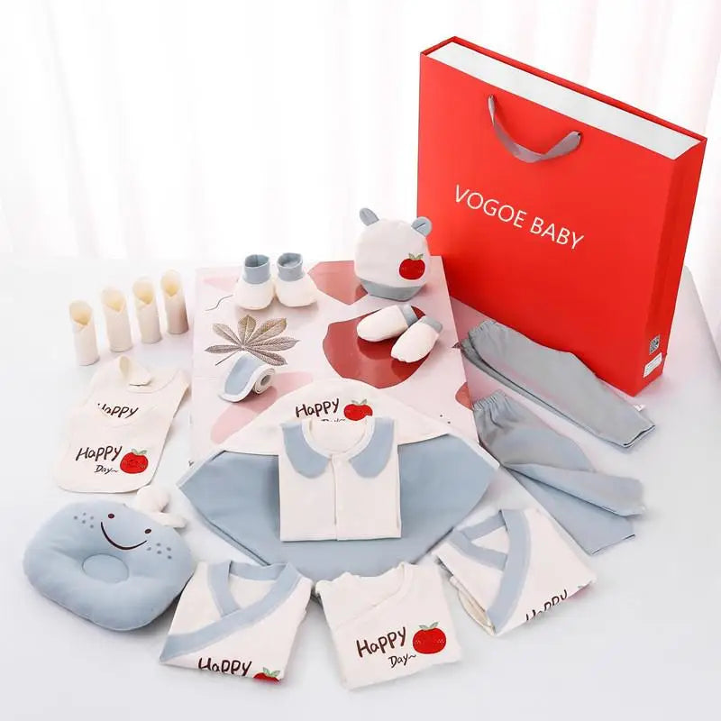 Cute Apple Baby Clothes New Born Gift Sets Cotton Clothing