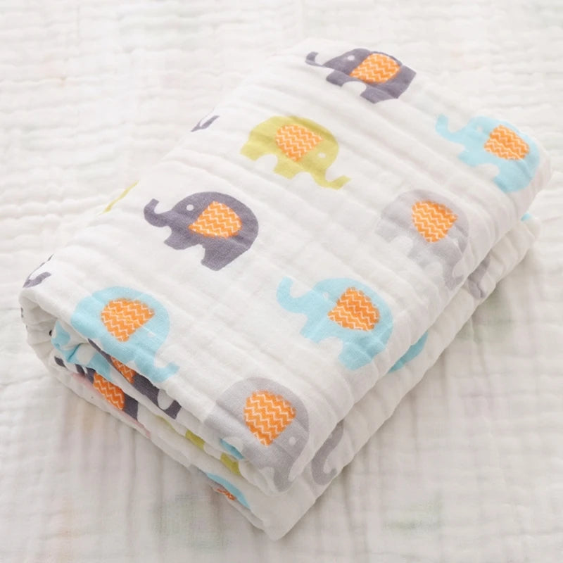 Baby Towel Gauze-Cotton Wrapping Blanket Breathable