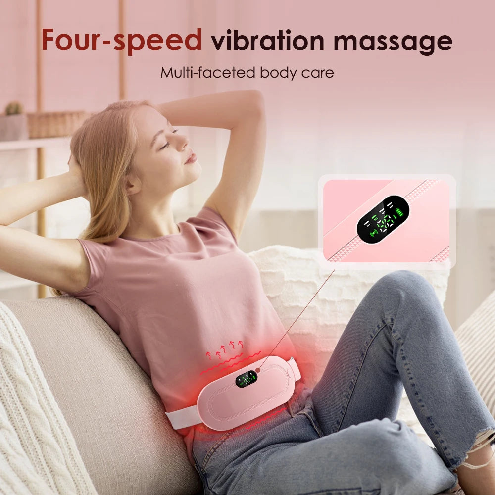 Portable Menstrual Heating Waist Belt Period Cramp Massager