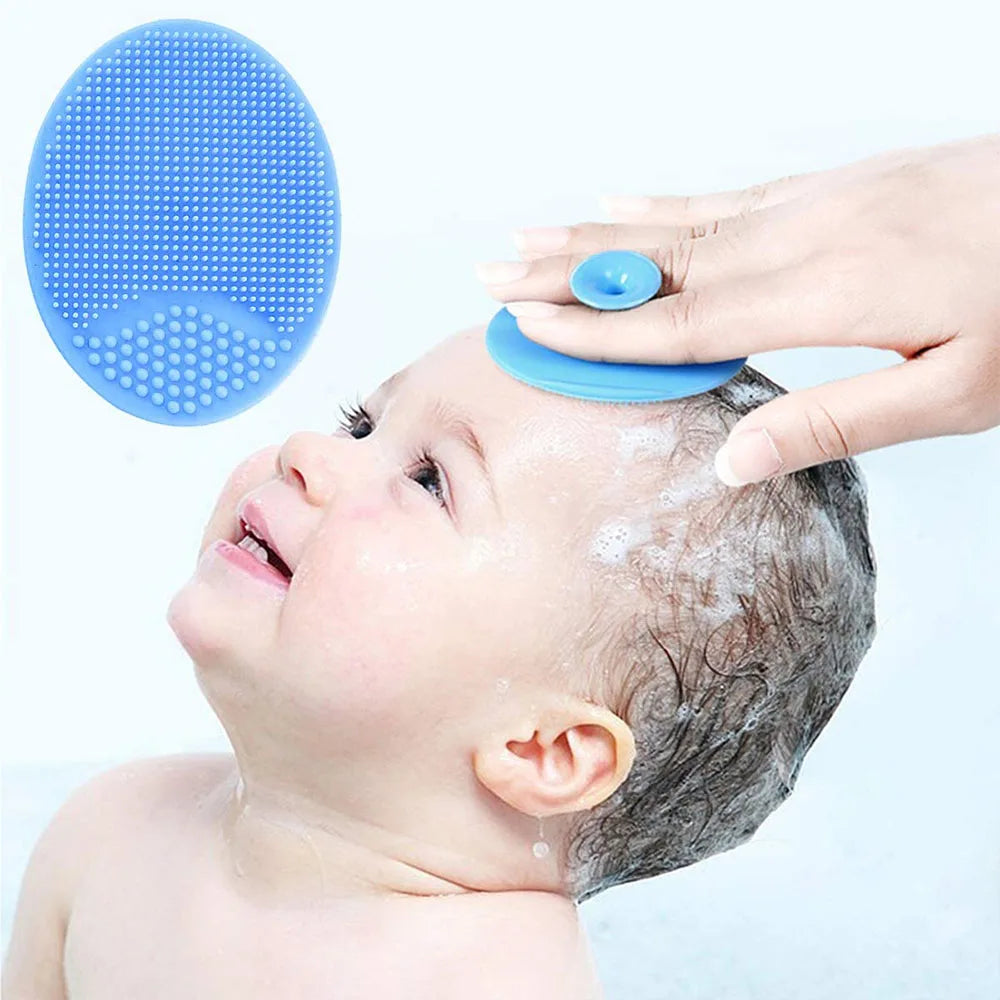 Baby Silicone Bath Massaging Brush for Hair Care
