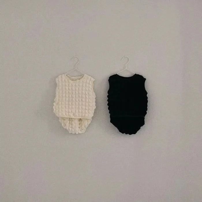 Summer Baby Sleeveless Vest + Shorts 2pcs Suit Princess Outfits