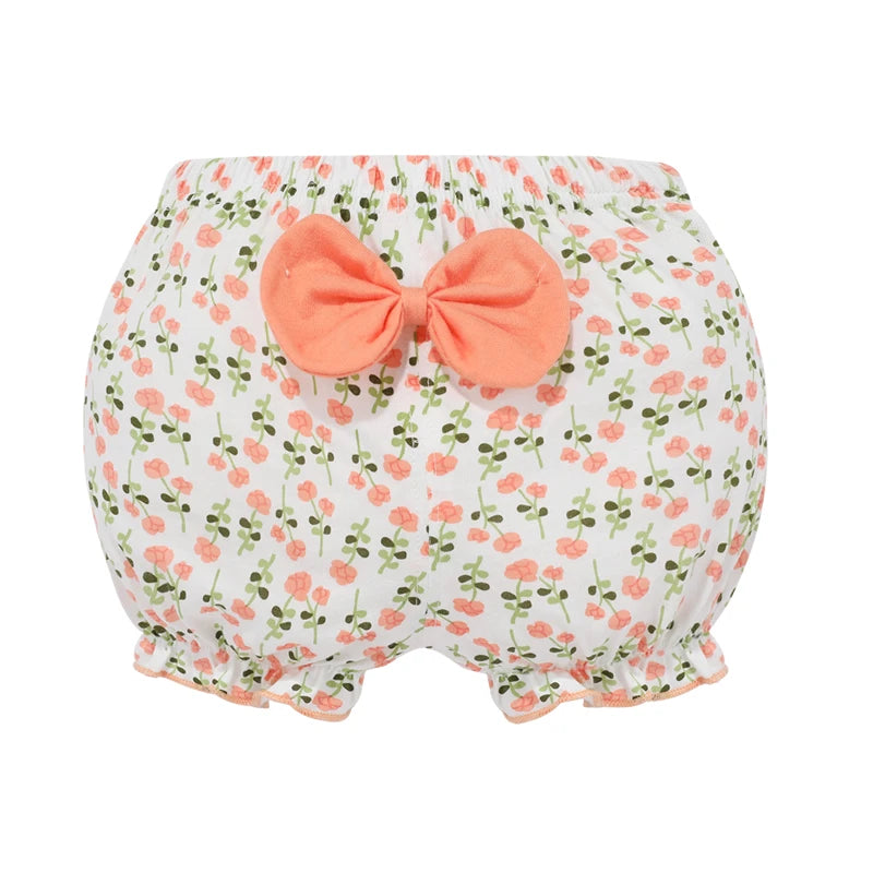 Clearance 100%Cotton Baby Underpants Kids Girl Infant Fashion Stripe Bow Panties For Children High-Quality Shorts Gifts