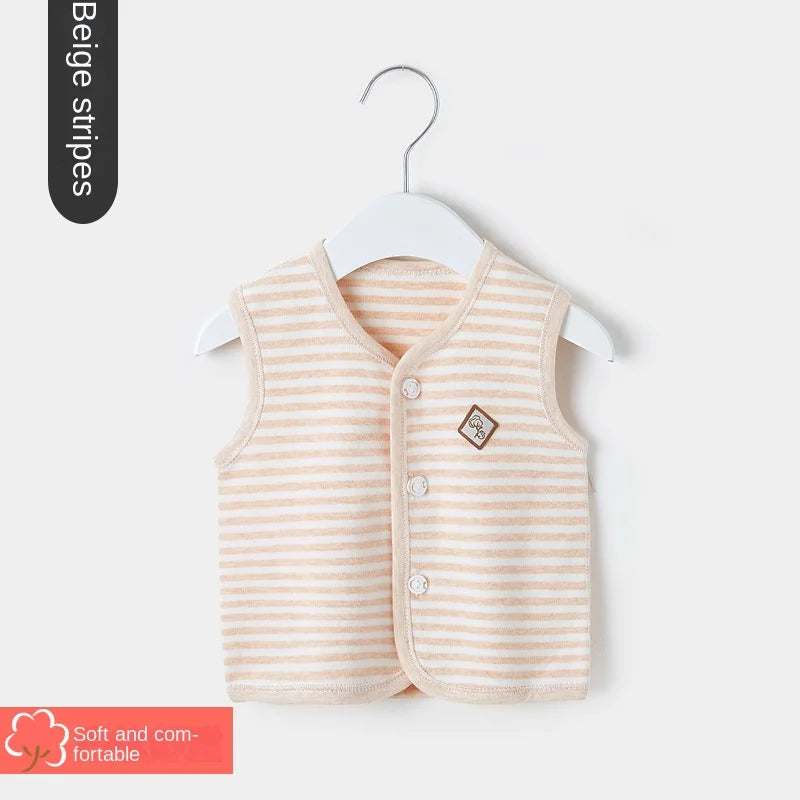 Baby Vest Spring and Autumn Thin Cotton Girls' Clothes