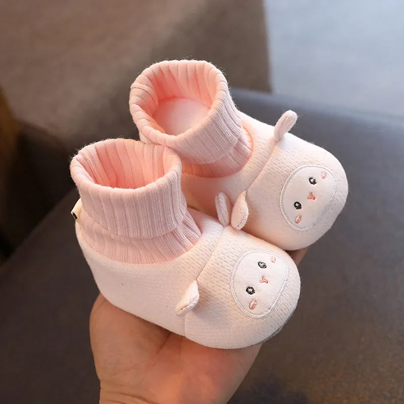 Baby Shoes Spring Autumn Male Female Babies Keep Their Shoes on 6-12 Months Old 0-1 Years Old Cotton Shoe Soft