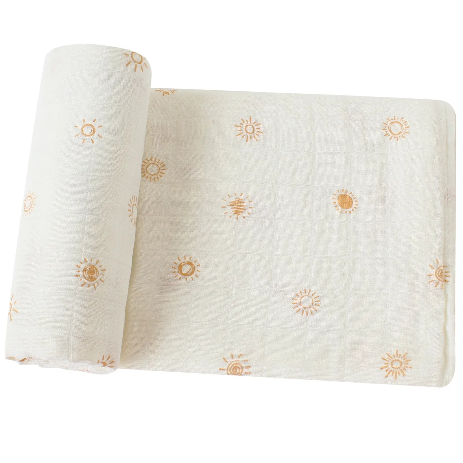 Baby Swaddle Wrap 100% Organic Cotton Muslin Blankets for Newborn Infant Receiving Blanket Swaddle Flower Print Gauze Bath Towel