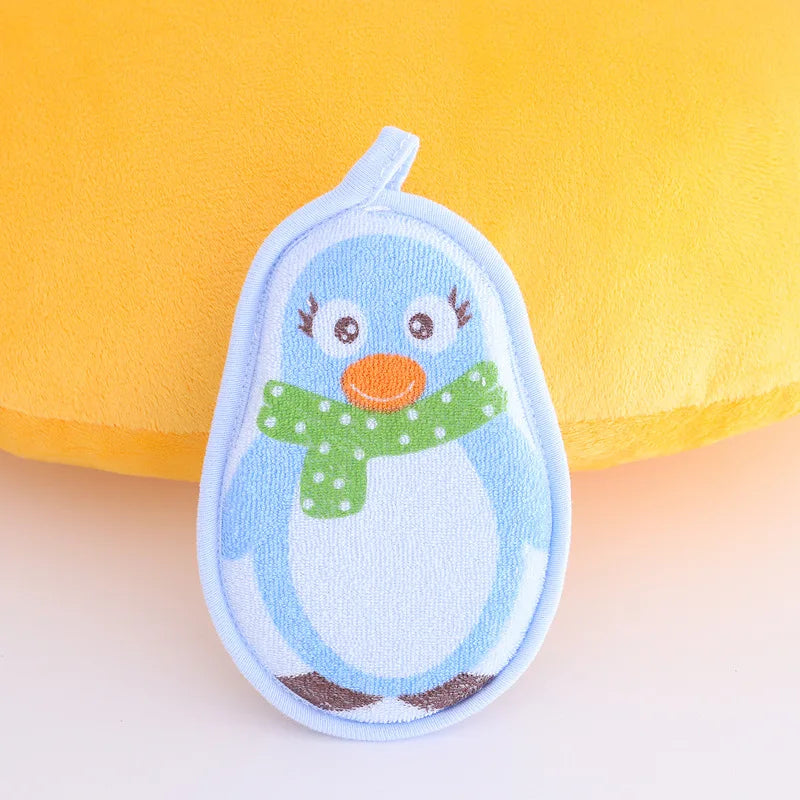Cartoon Baby Bath Sponge Shower Cleaning Brush