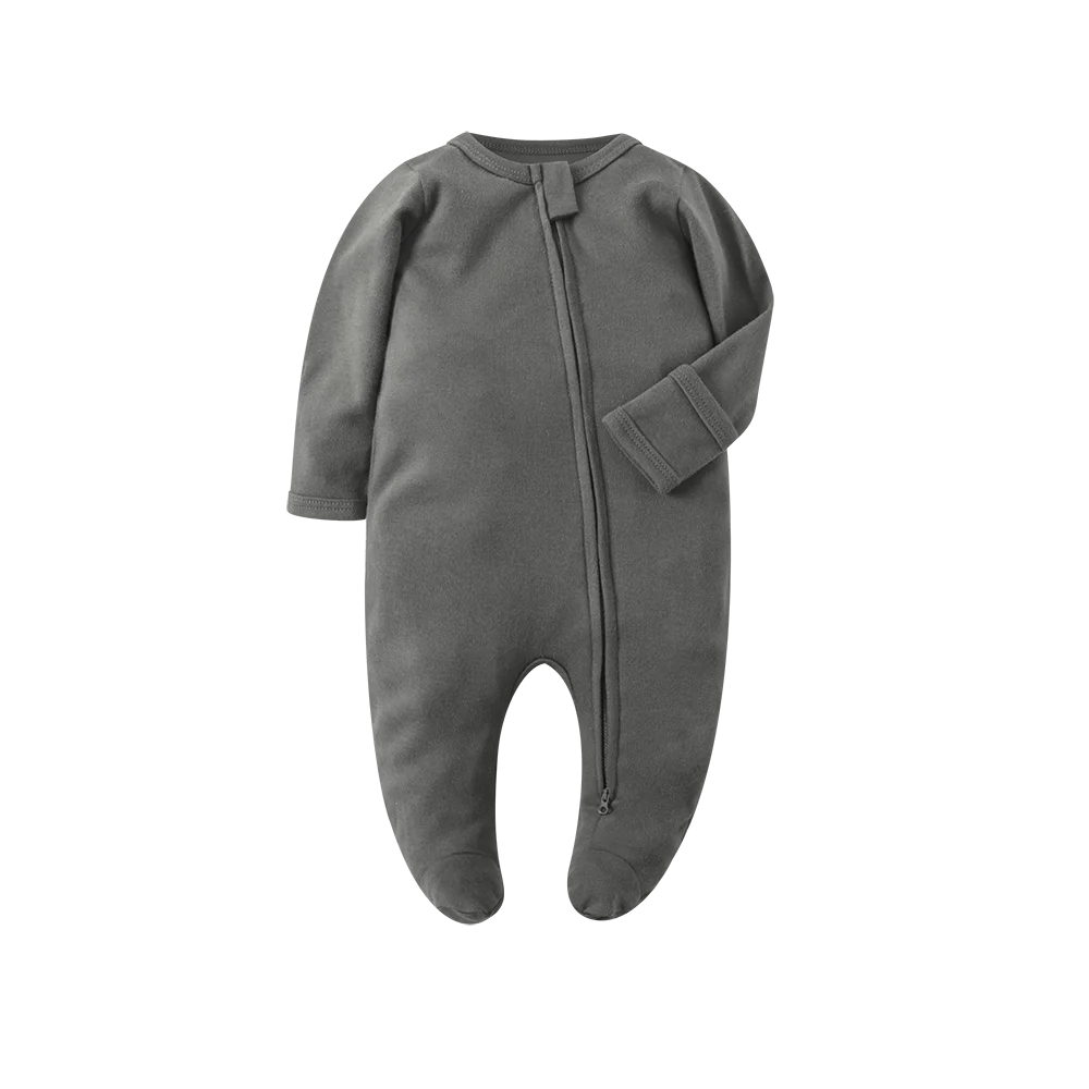 Organic Cotton Baby Footed Jumpsuit