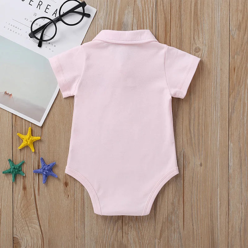 Newborn Baby Boys Clothes Summer Cotton Polo Shirt 0-12 Months