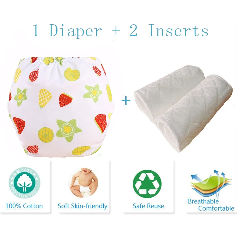 Baby Diaper Reusable Cloth Diaper Cove Adjustalbe Baby Nappies Waterproof Newborn Cloth Diapers Pocket
