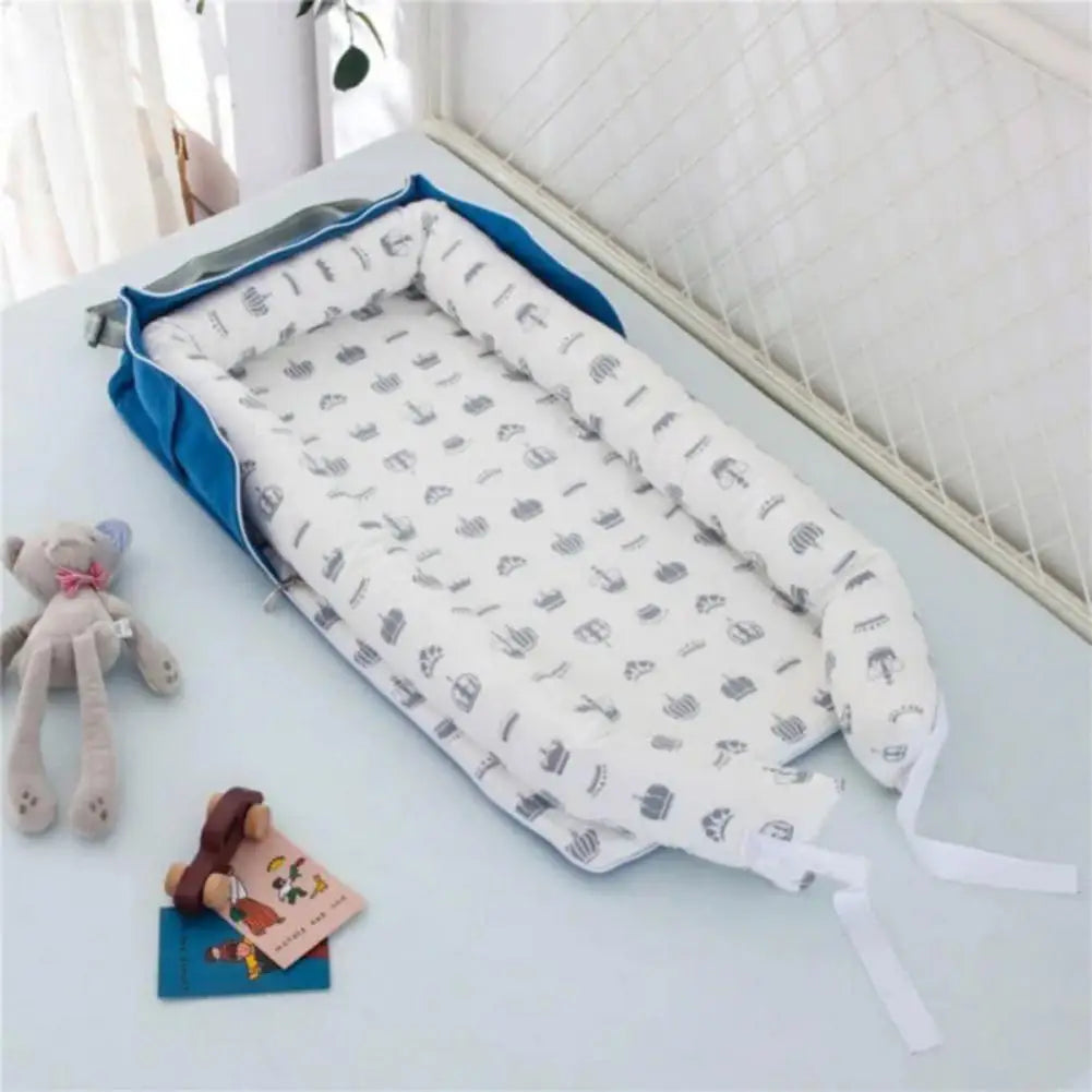 Baby Shower Gift Idea Portable Foldable Baby Nest Adjustable Breathable Sleeping Bed for Infants 0-24 Months Shower for Baby
