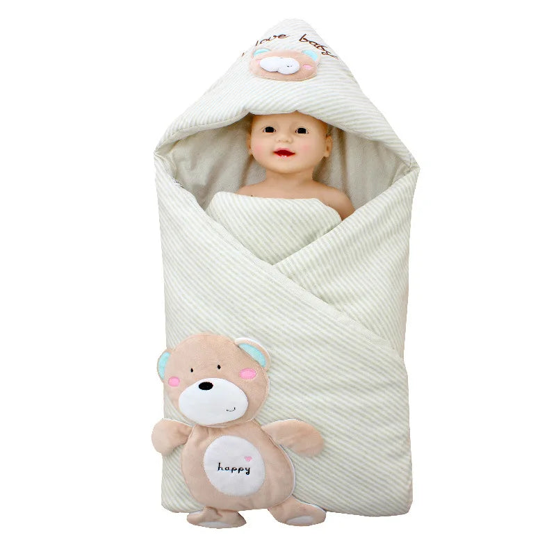 Double Bile Newborn Sleeping Bag Cotton 0-12 Months Baby Blanket