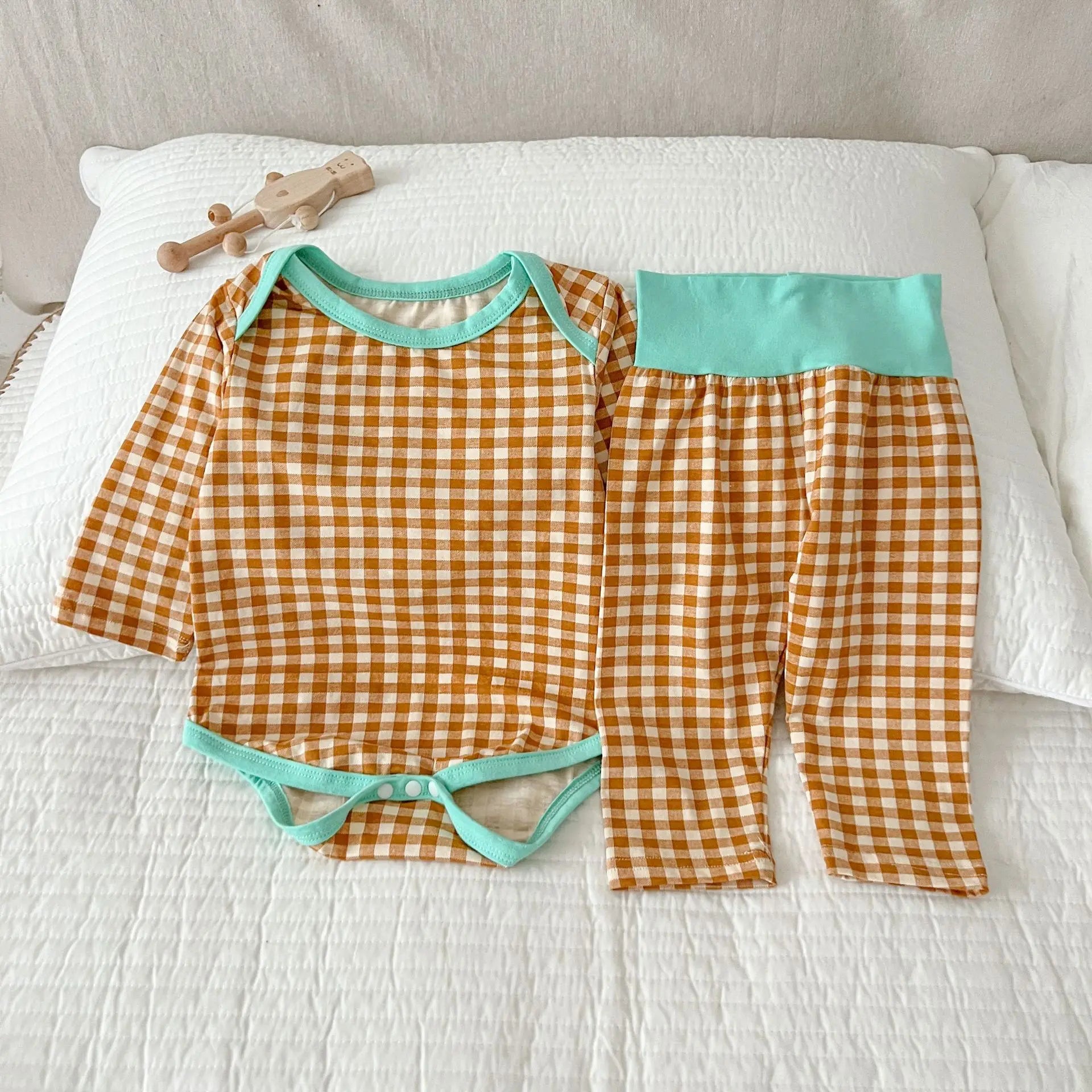 Long Sleeve Bodysuit Toddler Leggings 2pcs Set Cotton Outfits