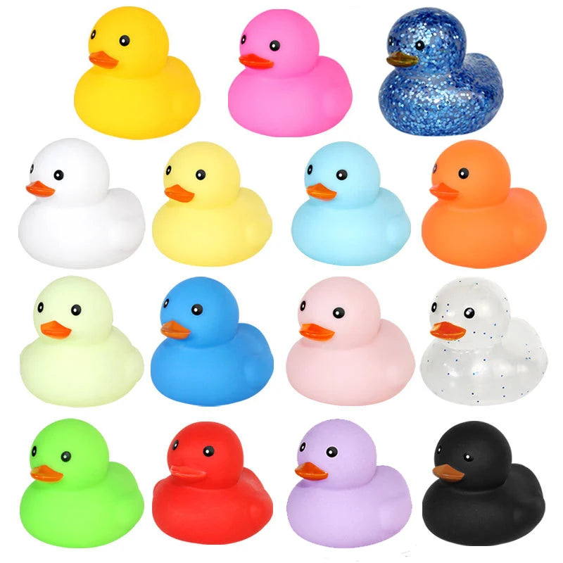 Mini Yellow Duck Car Decoration Bath Toy