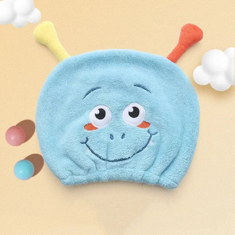 Cute Cartoon Animal Hair Towel Cap Drying Hat Quick-dry Microfiber