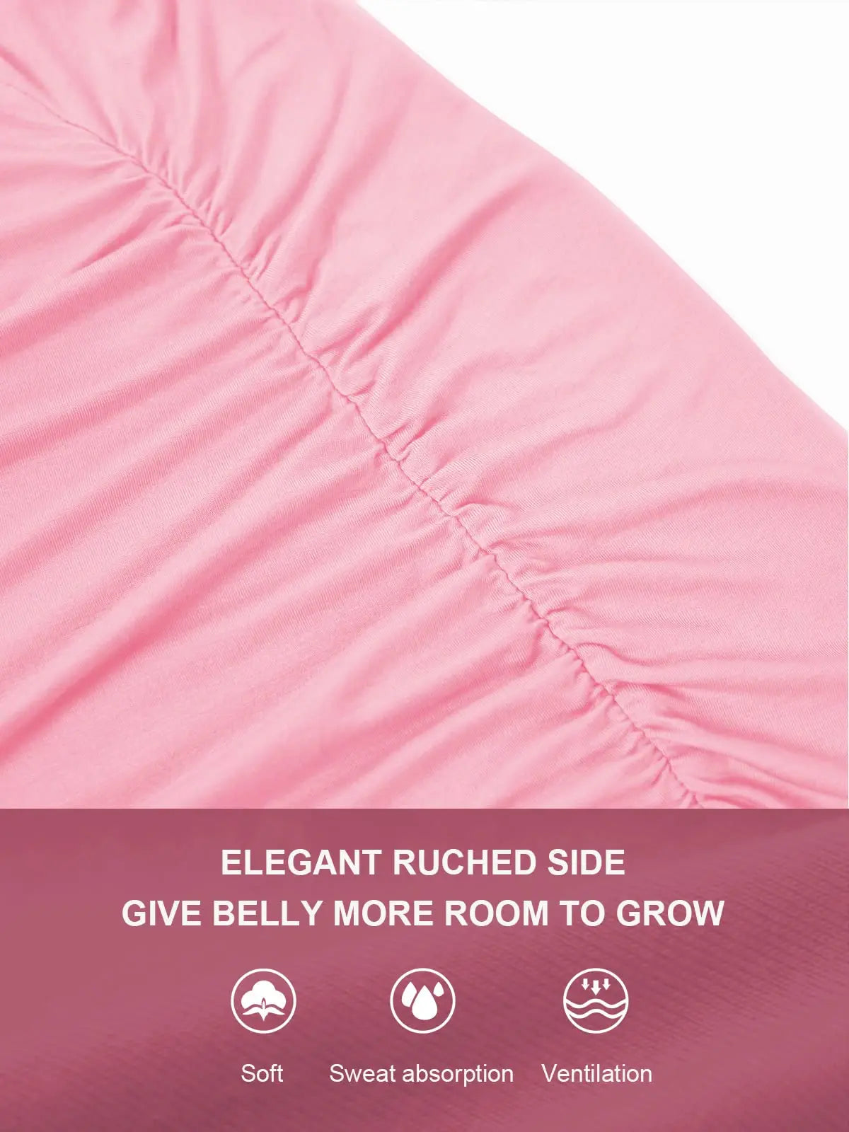 Women's Maternity Dress Off Shoulder Ruffle Sleeveless