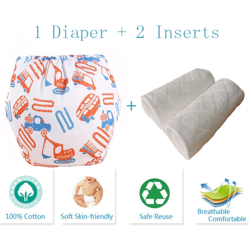 Baby Diaper Reusable Cloth Diaper Cove Adjustalbe Baby Nappies Waterproof Newborn Cloth Diapers Pocket