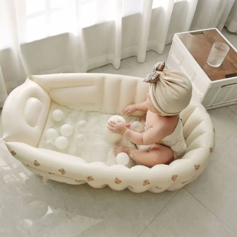 Folding Paddling Pool for baby inflatable Bathtub for Newborns Summer Household Bath Tub Travel Game Pool for Toddlers