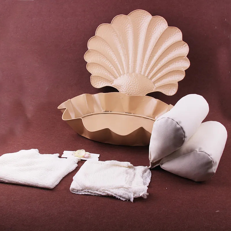 Newborn Photography Props Photography Baby Props Iron Shell Props Baby Studio Shell Props Set Studio Photography Accessories