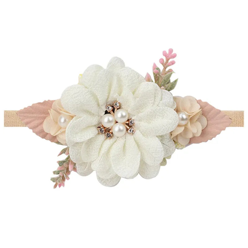Baby Girl Newborn Elastic Flower Toddler Hair Band