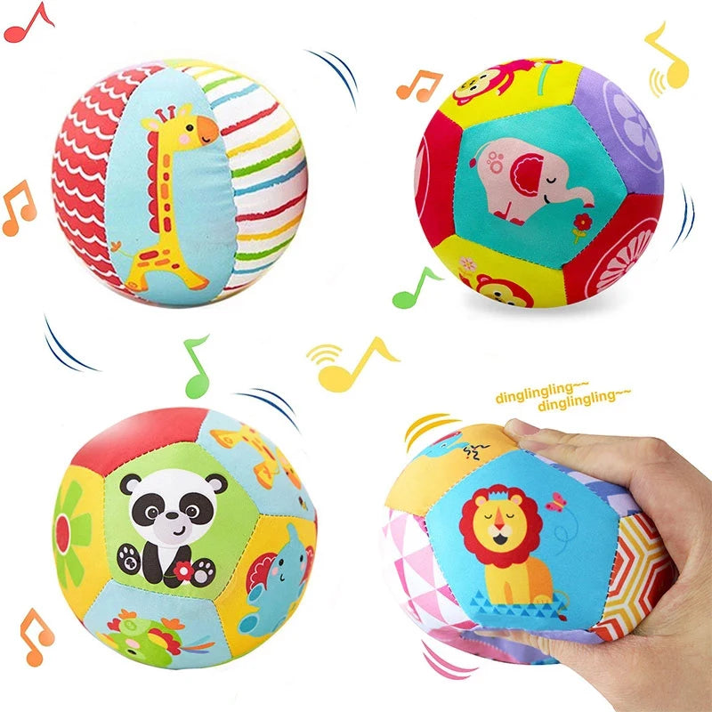 Montessori Ball Baby Toys 0 to 6 Months Development Toys Sensory Games Rattle Toys for New Born Babies Learning Educational Toys