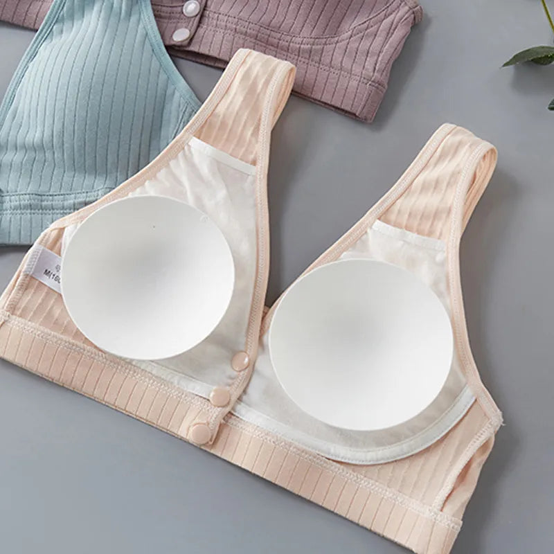 Pure Cotton Nursing Bra Women's Breastfeeding