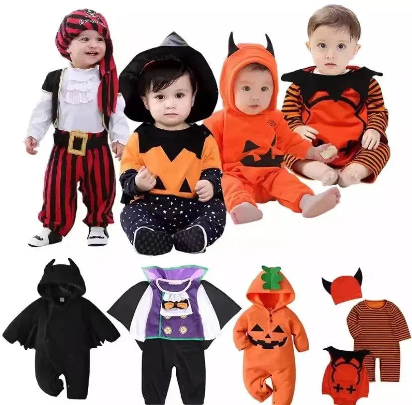 Halloween Costumes Baby Pumpkin Jumpsuit 0-3T