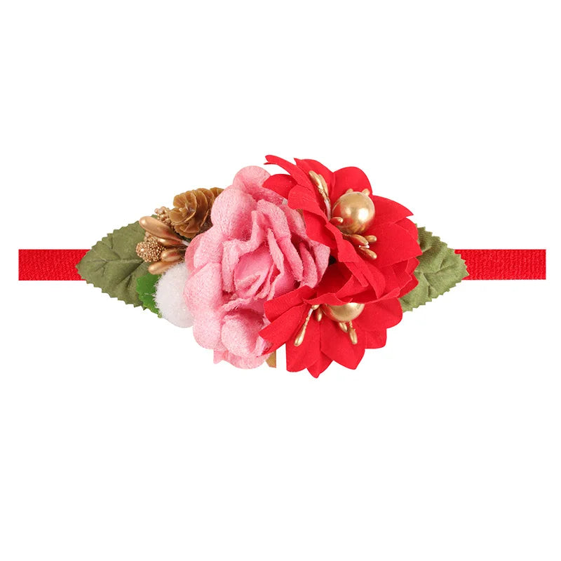 Baby Girl Headband Newborn Elastic Flower Toddler Hair Band Kids Headwear Nylon Girls Soft Hairbands Children Hair Accessories
