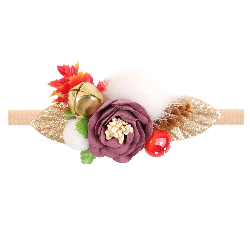 Baby Girl Newborn Elastic Flower Toddler Hair Band