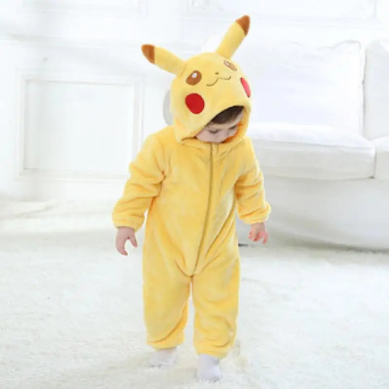 Kawaii Pokemon Pikachu Autumn Yellow Customes