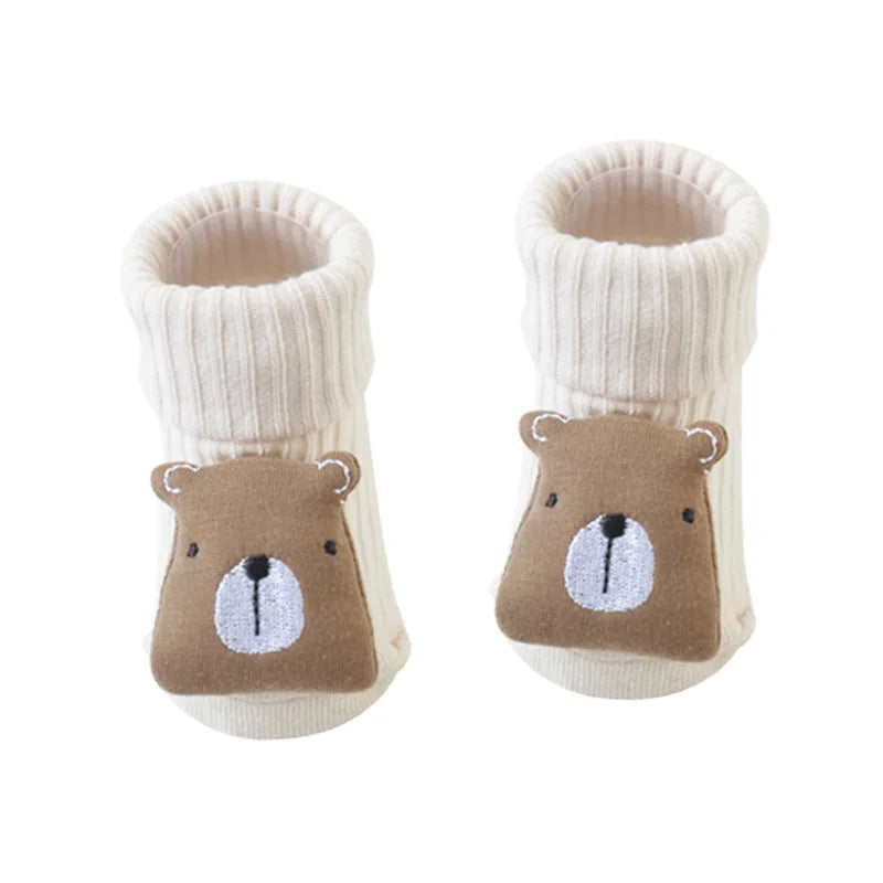 Kids Children's Socks for Girls Boys Non-slip Print Cotton Toddler Baby Floor Socks for Newborns Infant Long Socks Clothing