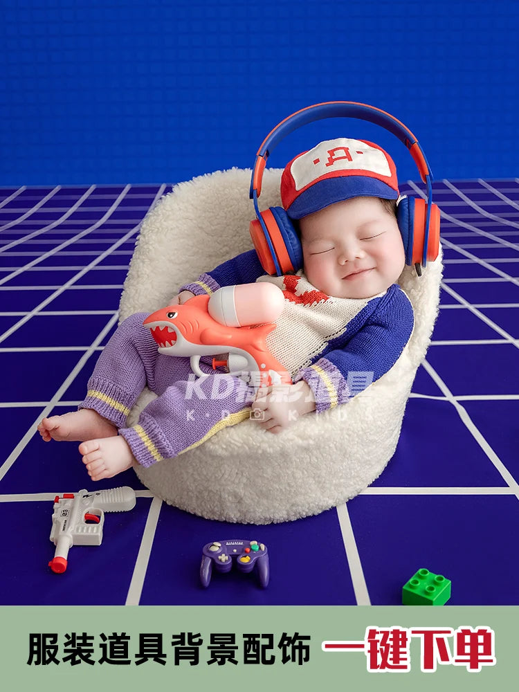 Photography props full moon babies photos clothes video games children newborn studios art photography, clothing etc new born