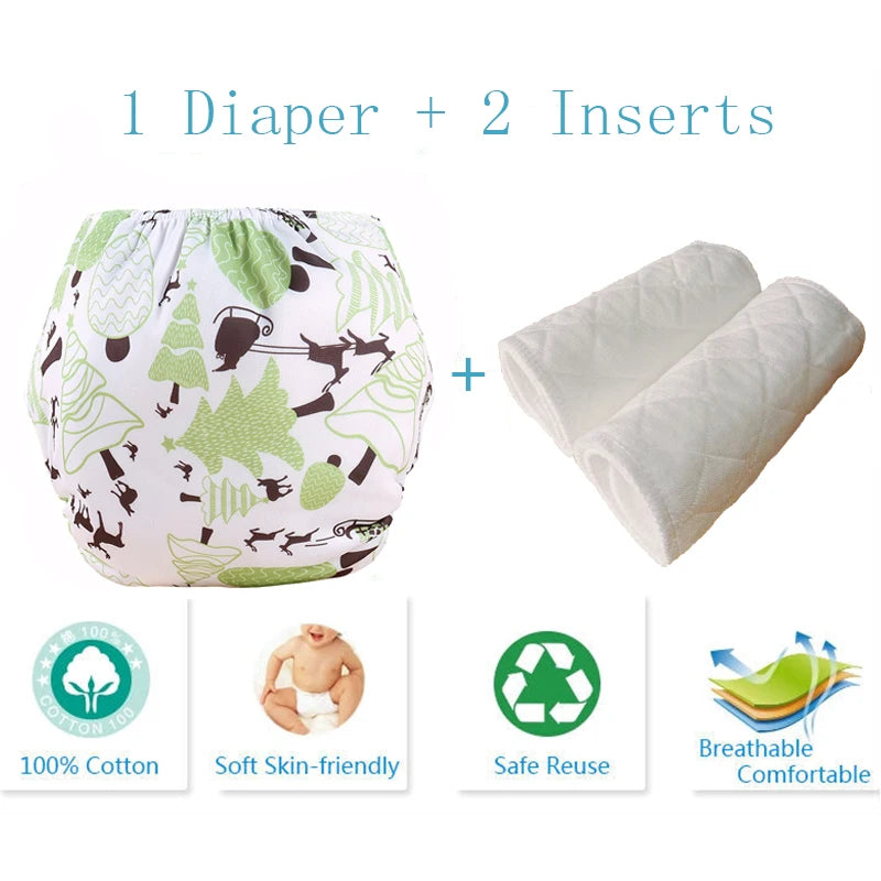 Baby Diaper Reusable Cloth Diaper Cove Adjustalbe Baby Nappies Waterproof Newborn Cloth Diapers Pocket