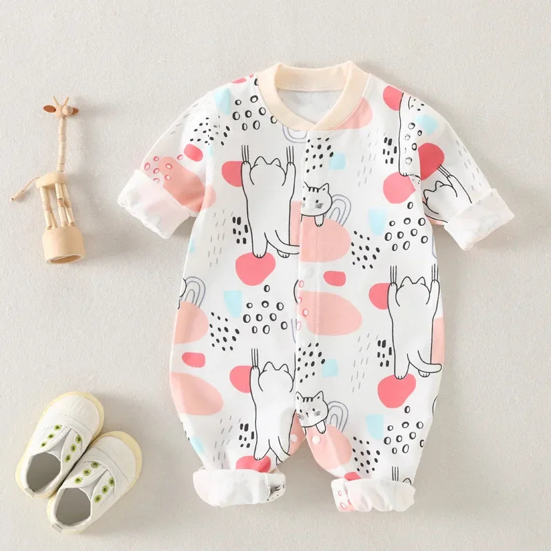 Baby Cotton Print Infant Comfort One Piece Jumpsuit