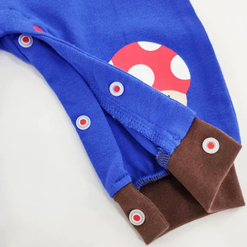 Super Marios Baby Cosplay Costumes Cute Autumn Onesie