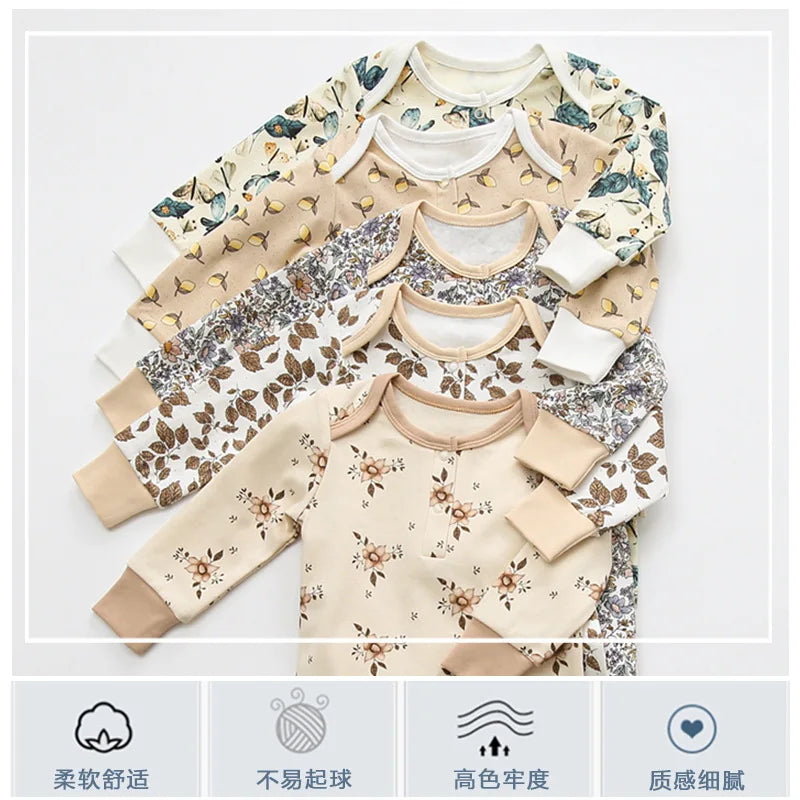 Nordic Style Cotton Comfortable Baby Autumn Bodysuit