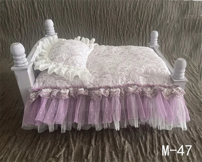 Newborn Photography Props Lace Retro Baby Mattress