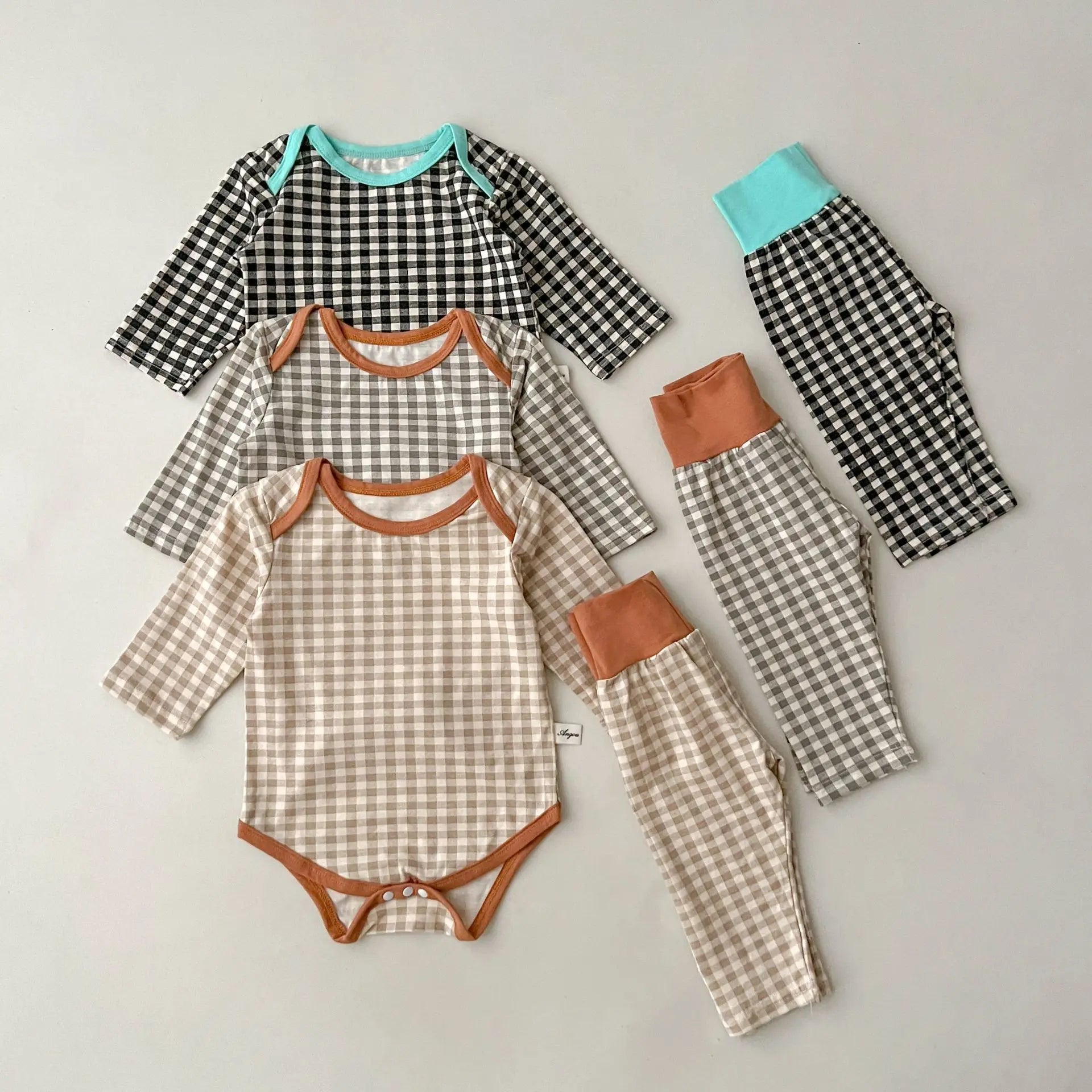 Long Sleeve Bodysuit Toddler Leggings 2pcs Set Cotton Outfits