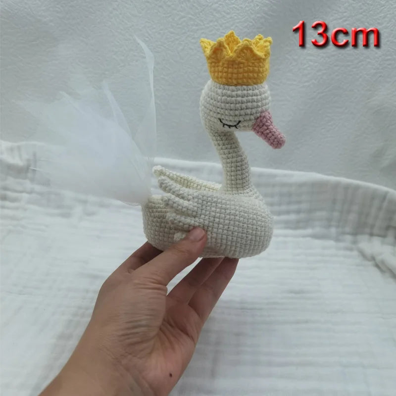 Baby Soother Appease Towel Bib Soft Swan Sleeping Doll Teether