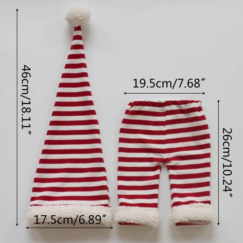 Christmas Outfits Baby Infants Stripe Crochet