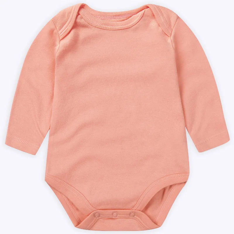 Baby Long Sleeve Bodysuits Newborn 100% Organice Cotton
