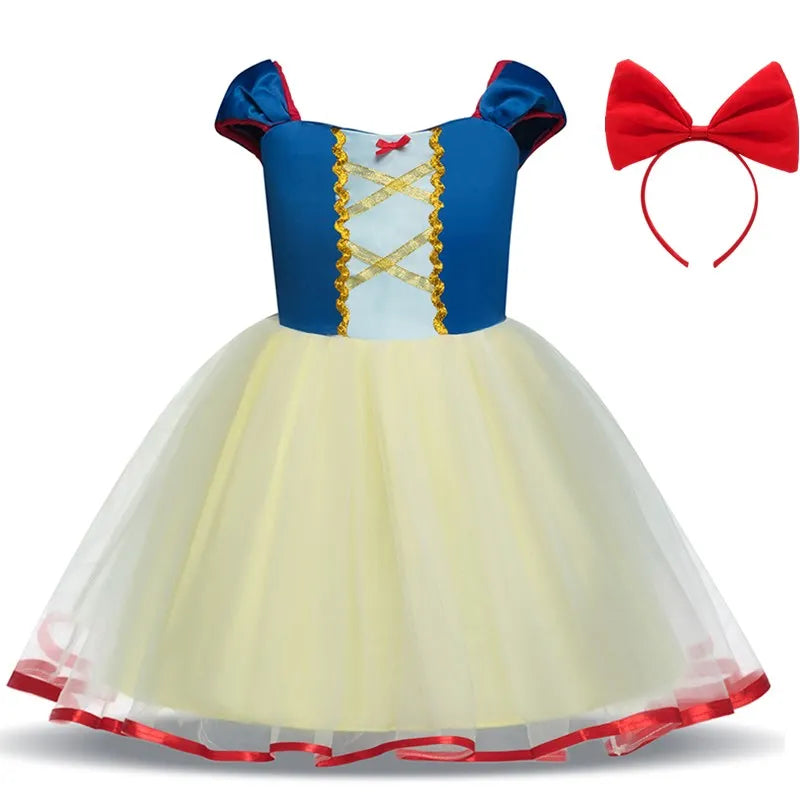 Snow White Girls Costume for Cosplay Baby Princess Dress