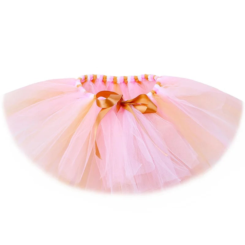 Baby Girls Easter Bunny Costume Fluffy Pink Tutu Toddler Dress