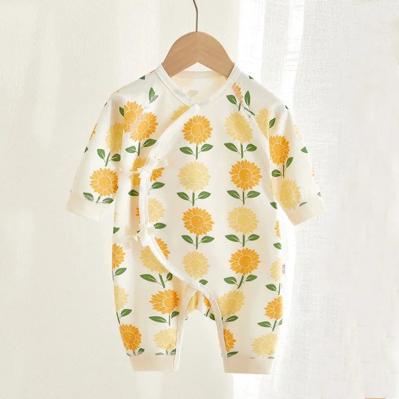 Spring Baby Boys and Girls Comfortable Cotton Bodysuit Boneless