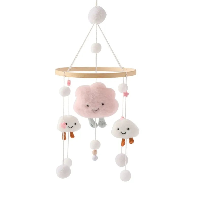 Baby Rattle Toy 0-12 Months Wooden Mobile On The Bed Newborn Music Box Bed Bell Hanging Toys Holder Bracket Infant Crib Boy Toys
