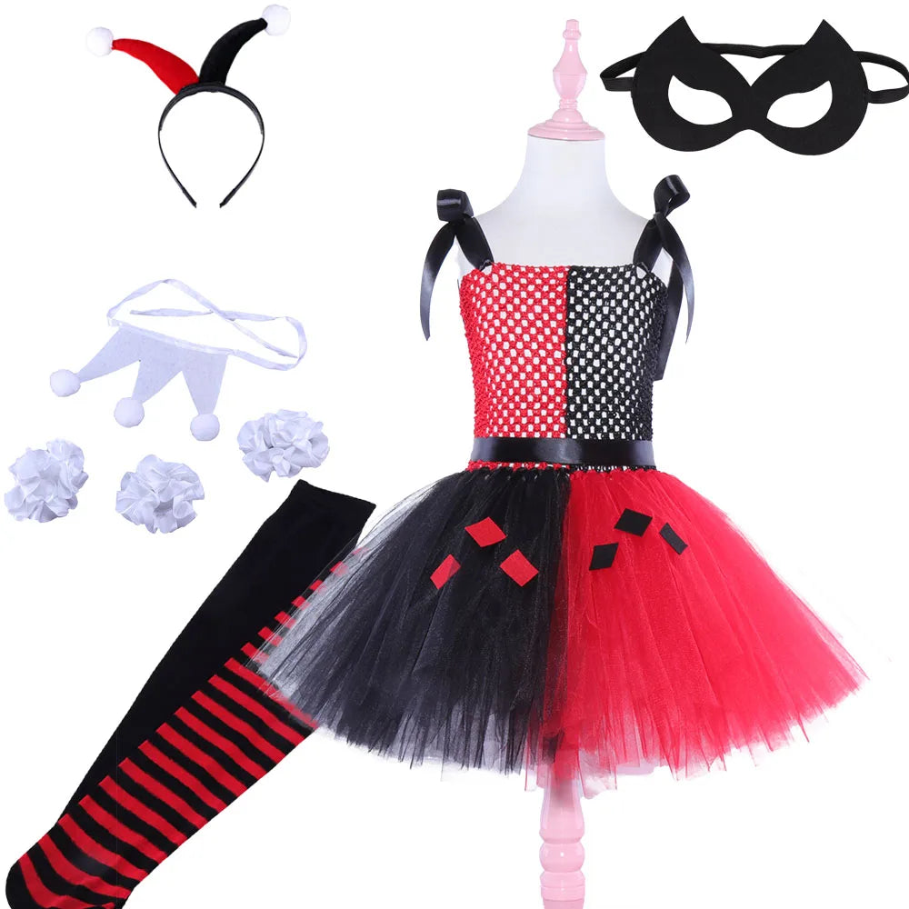 Superhero Girls Costume Tutu Dress Halloween Costume